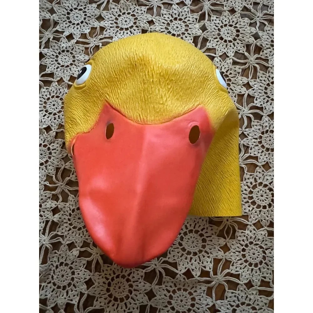 Rubber Duck Mask Yellow Costume Prop Novelty Halloween Cosplay‎ Accessory